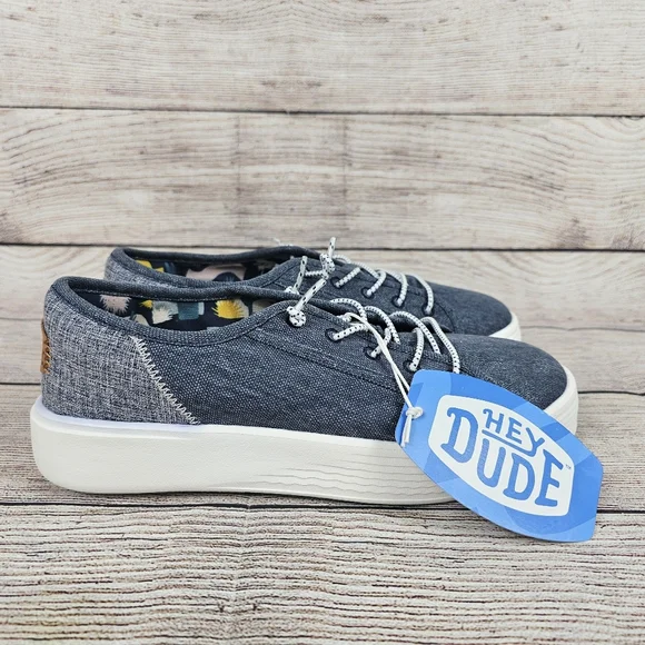Hey Dude | Shoes | New Hey Dude Cody Youth Craft Linen Navy  display picture 1